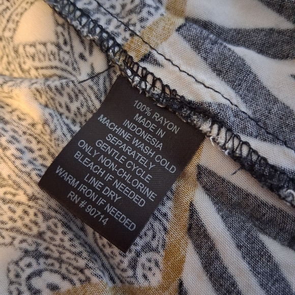 JBS 100% Rayon Boho Button Front Maxi Dress With Cutout Back - Picture 15 of 15